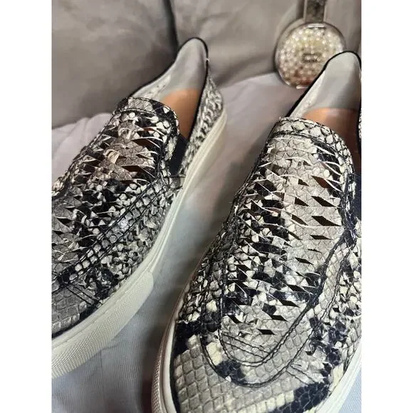 Tory Burch Leather Snake Slip Ons 7.5 - Picture 2 of 6